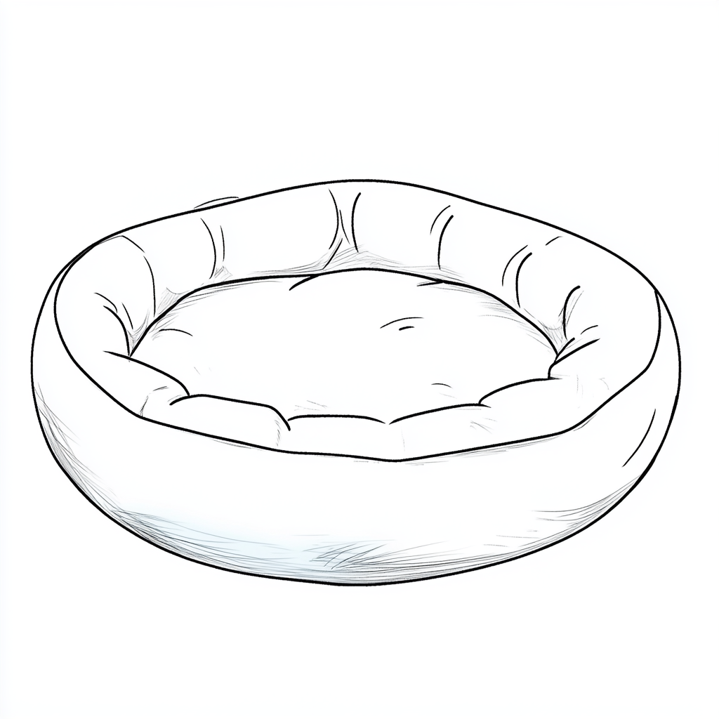round-dog-bed
