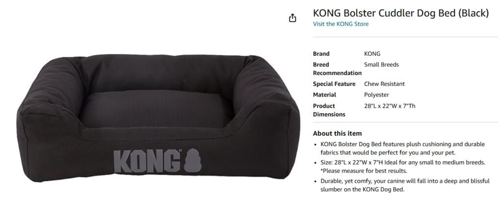 KONG-Bolster-Dog-Bed