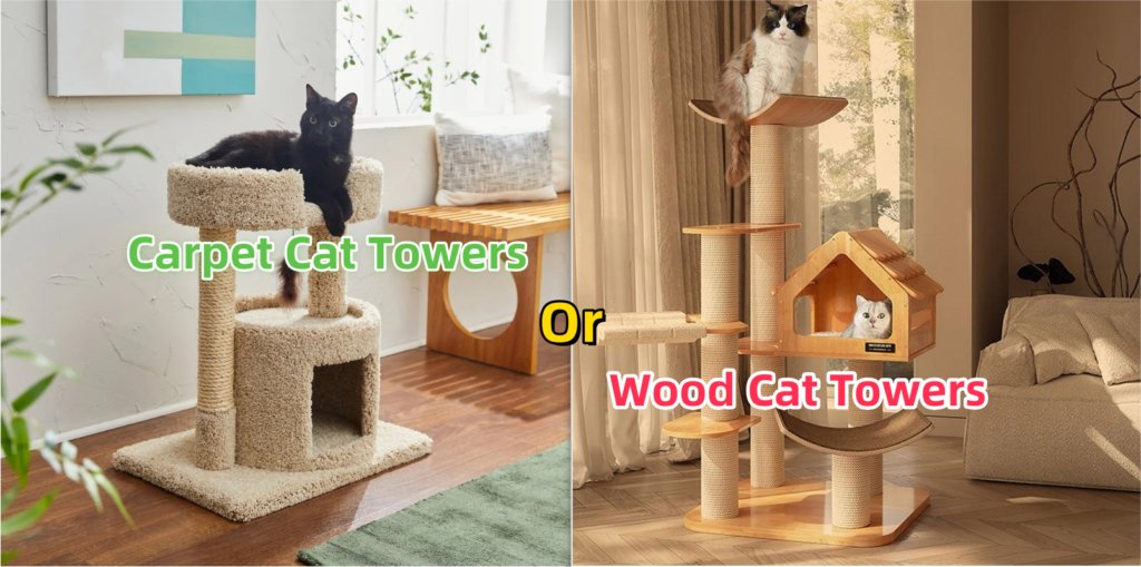 Carpet-Or-Wood-Cat-Towers